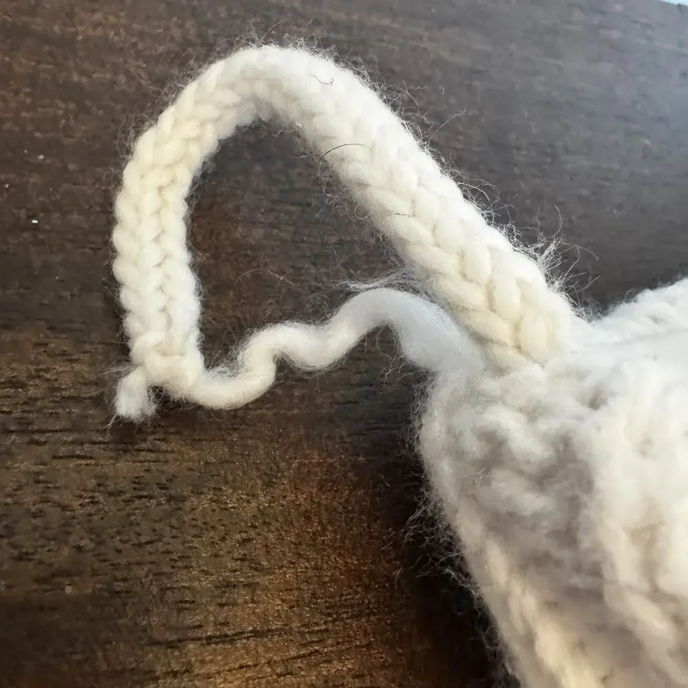 Shabby Chic Christmas Stocking White Chunky Knit Farmhouse Cottage Classic Lined